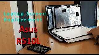 Laptop Screen Replacement Asus R510L [upl. by Trakas242]