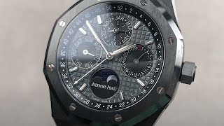 Audemars Piguet Royal Oak Perpetual Calendar 26579CEOO1225CE01 Audemars Piguet Watch Review [upl. by Ulrica739]