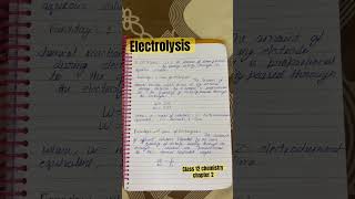 Electrolysis faradays first and second law [upl. by Aihtnic972]