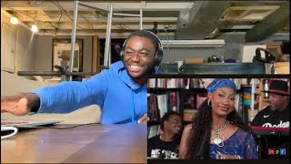 TEMS VOICE IS OUT OF THIS WORLD Tems Tiny Desk Concert  REACTION [upl. by Westphal]