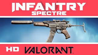 INFANTRY SPECTRE VALORANT SKIN  New Skins InGame Showcase [upl. by Aseel]