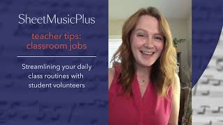 Sheet Music Plus Teacher Tips  Music Classroom Jobs [upl. by Servetnick740]