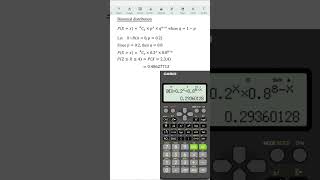 Fastest way to calculate probabilities for Binomial distribution by using fx570991ES fx570VN [upl. by Hansel915]