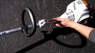 How to start amp Use a STIHL FS 46 weedeater weed Grass trimmer wacker 45 55 [upl. by Launcelot]