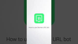 nandbox messenger  shorten url bot [upl. by Ardnuhsor]