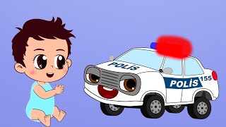 3 Şarkı Bir Arada🚔🏚️🪥Eğitici ve Eğlenceli Bebek ve Çocuk Şarkıları🎵Çizgi Film👶Aliş ile Zeliş🎈 [upl. by Ahsyek]