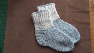 Crochet socks DIY Tutorial  Part 1 of 3 [upl. by Niles441]