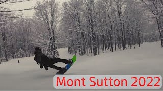 Snowboarding Mont Sutton 2022 [upl. by Schear176]