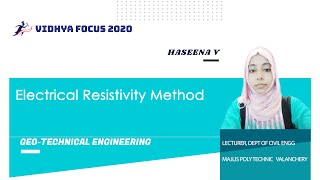 Geophysical Methods  Electrical Resistivity MethodModule 3 Part 36 Geotechnical Engineering [upl. by Lubow]