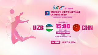 UZE  CHNPOOL E15th Asian Women’s U18 [upl. by Benzel]