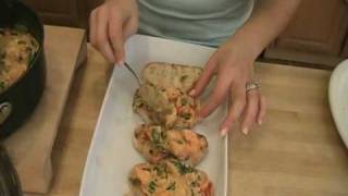 Creamy Shrimp Bruschetta Recipe by Laura Vitale [upl. by Eniawtna260]