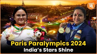 Indias ParaSuperstars Shine at Paris 2024 Paralympics Opening Ceremony  Ritam English [upl. by Gyatt]