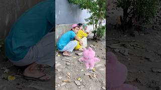 MAMI DOMINIQ UCUP MBA AMBAR LARI KETAKUTAN DIKEJAR MONSTER LABUBU😱😱 viralvideo viralshort [upl. by Eilsel]