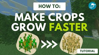 Make Crops Grow Faster With Commands Random Tick Speed [upl. by Elokcin]