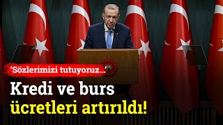 KYK Burs ve Kredi Miktarları Belli Oldu Cumhurbaşkanı Erdoğan Açıkladı [upl. by Euqitsym]