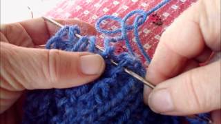 binding off knitting in back stitch [upl. by Sonya]