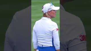 Annika Sorenstam ONEHOPS it in for an EAGLE 🦅🔥 [upl. by Terag]