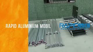 How to erect an aluminium mobile scaffolding tower Scaffold tower assembly instructionsguide [upl. by Saundra364]