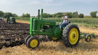 John Deere G 620 720 Diesel TwoCylinder Sound Plowing Hitterdal MN 2023 [upl. by Duwad]