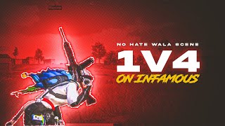 1 vs 4 ON INF  NO HATE WALA SEEN HAI  RAPTR ASIM  PUBG MOBILE  EDITED BY RAPTR CYBER [upl. by Notgnihsaw]