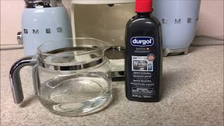 How to descale Smeg Drip Coffee Maker DCF01 and DCF02 Instruction  Tutorial [upl. by Dredi]