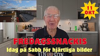 20241011 FREDAGSSNACK  Idag på Sabb för hjärtliga bilder [upl. by Aiuqet]