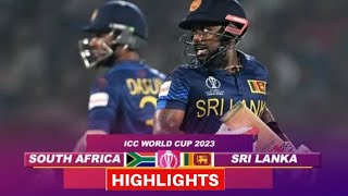 SA vs Lanka World Cup 2023 Highlights South Africa vs Sri Lanka Highlights  SA vs SL highlights [upl. by Tseng312]