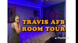 Vlog  Travis Air Force Base Dorms 👀 [upl. by Bab]