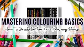 Mastering Colouring Basics How To Break In A Colouring Book For Beginners  Binding Explained [upl. by Ver]