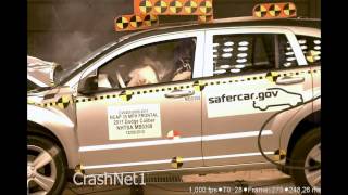 2011 Dodge Caliber  Frontal Crash Test by NHTSA  CrashNet1 [upl. by Grefer955]