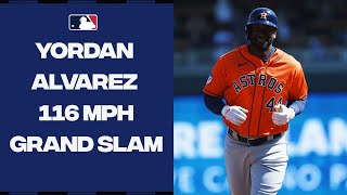 Yordan Alvarez 116mph gametying GRAND SLAM [upl. by Der]