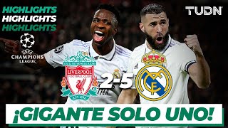 Highlights  Liverpool 25 Real Madrid  Champions League 202223  8vos  TUDN [upl. by Nosaes49]