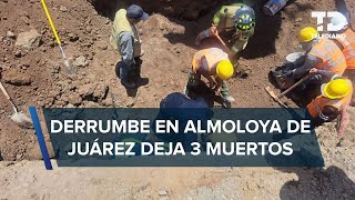 Reportan derrumbe en obra de Almoloya de Juárez Edomex hay muertos [upl. by Lleumas]