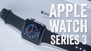 Apple Watch Series 3 LTE Unboxing  SetupSizeWeight Comparisons [upl. by Eyla]