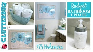 5 Decorating Tips to Update your Bathroom on a Budget [upl. by Kyd]