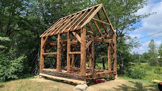 12x16 Timber Frame Cabin in Maine [upl. by Adnala988]