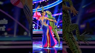 The Woman Performs a Fusion with a Giant Lizard on AGT agt americagottalent magic [upl. by Bale]