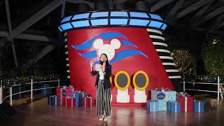 FLY HOSTS Karyn Wong  The Gift of Disney Cruise Line at Jewel [upl. by Leamaj]