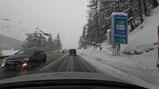 Pass crossing in winter 2  Audi S3  Julierpass [upl. by Obidiah]