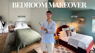 BEDROOM MAKEOVER  COLOUR DRENCHING ENTIRE ROOM amp PANELLING  LONDON VICTORIAN HOME [upl. by Esinad]