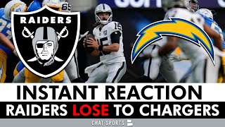 WTF Raiders vs Chargers INSTANT PostGame Reaction Gardner Minshew amp Antonio Pierce  NFL Week 1 [upl. by Ube]