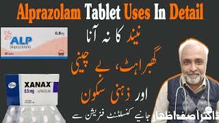 ALPRAZOLAM tablet 05 uses in hindi  alprazolam tablet kis kaam aati hai xanax tablet uses in urdu [upl. by Elamaj]