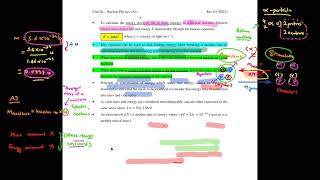 261 Binding Energy  Nuclear Physics A2  CAIE 9702 Physics [upl. by Inaffets]