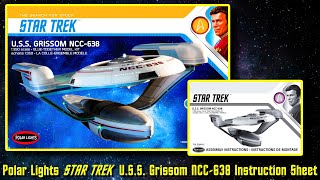 Polar Lights STAR TREK The Search For Spock 1350 USS Grissom NCC638 Instruction Sheet 2022 [upl. by Siocnarf232]