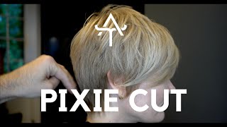 HOW TO CUT A PIXIE CUT WITH A DISCONNECTED FRINGE 2021 [upl. by Oriane]