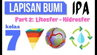 LAPISAN BUMI PART 2 LITOSFER amp HIDROSFER  IPA SMP KELAS 7 [upl. by Ammann]