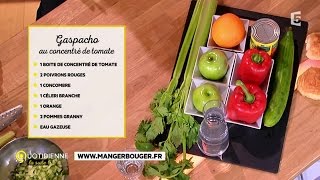 La recette antigaspi  le gaspacho au concentré de tomates [upl. by Odama]