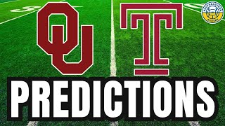 Oklahoma vs Temple PREDICTIONS  2024 College Football Predictions [upl. by Elnore]