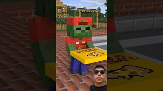 MrBeast Helped the Poor Pizza Delivery Zombie Boy🥹 mrbeast monsterschool minecraft reaction [upl. by Sera]