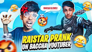 RAISTAR PRANK ON BACCHA YOUTUBER 😱🔥 SAMSUNG A3A5A6A7J2J5J7S5S6S7S9A10A20A30A50 [upl. by Eiramac]